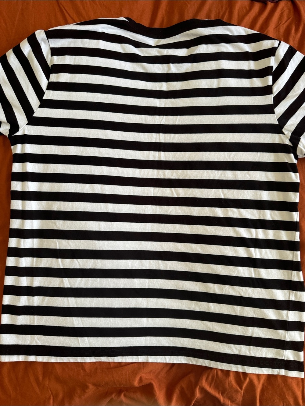 Classic Black & White Striped Crew Neck T‑Shirt - Picture 4 of 7